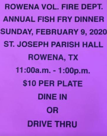 Rowena VFD Fish Fry 2020